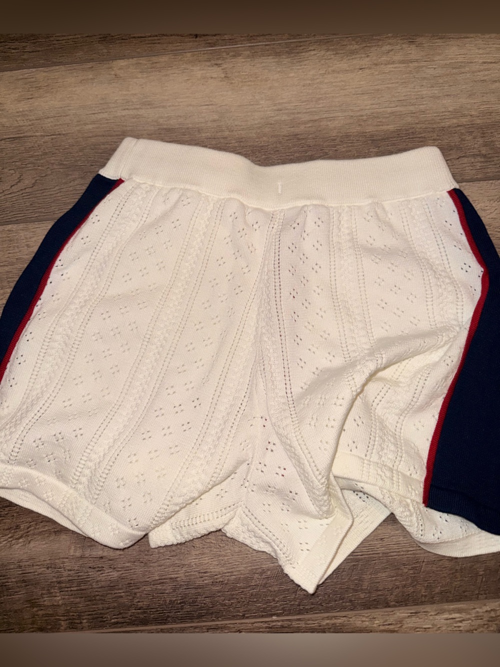 Madhappy x Puma White Knit Top with Navy and Red Accents - Picture 6 of 6